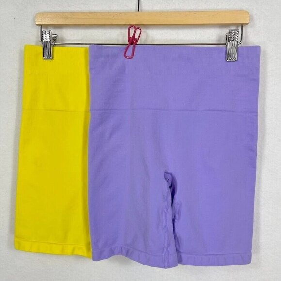 Yitty Nearly Naked Shapewear High Waist Short Bundle Purple And Yellow M/L - Picture 3 of 5